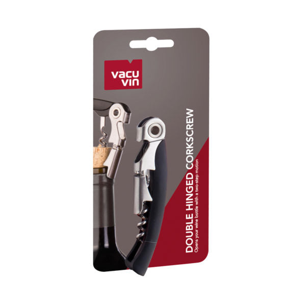 Vacu Vin | Sacacorchos de 2 Pasos - Double Hinged Corkscrew (Accesorios para Vino)