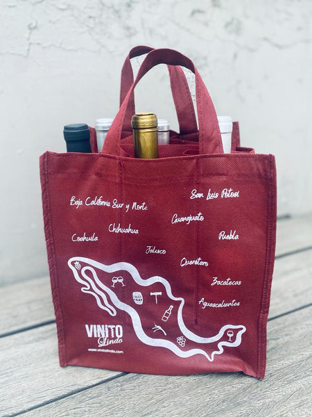 Porta Vinitos, Bolsa con 6 Espacios