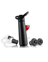 Juego De Vino Vacu Vin Experience 6 Piezas - Bomba De Vacío, Vertedor Y Cuchillo De Camarero